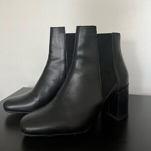 ZARA Women Black Chelsea Ankle Boots, Size 36.